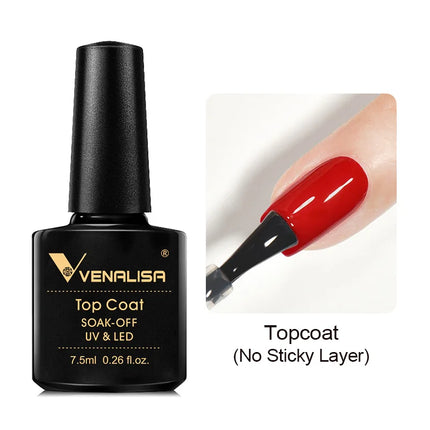 #758 Milky White Venalisa Nail Gel Polish Pearl Color Fall Nails TPO Free Long Wear Diamond Top Soak Off UV LED Gel Nail 7.5ml