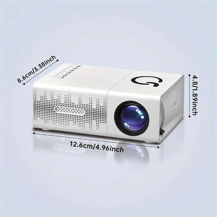 Compact Mini ProjectorUSB Connectivity, Remote Included | Works with Smartphones, Tablets