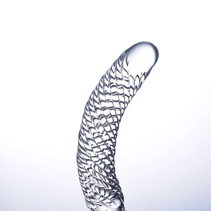 Sex Double Ended Crystal Glass Dildo Artificial Penis Granule Spiral G Spot Massager Adult Game Sex Toys for Woman Gay