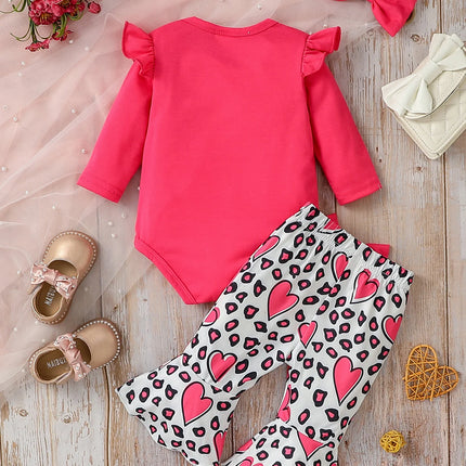 Baby's 2pcs Long Sleeve Printing Letter Casual Summer Outfit Girl's Clothes For Daily