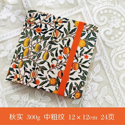 100% cotton journal watercolor book sketchbook acrylic marker drawing book fabric cover mini pocket book square oil pastel book