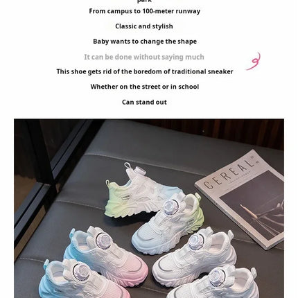 Children Sneakers Unisex Dad's Shoes Baby Boy Trainers Girls Shoes Clunky Sports Tennis Casual Flats Child Infant Footwear