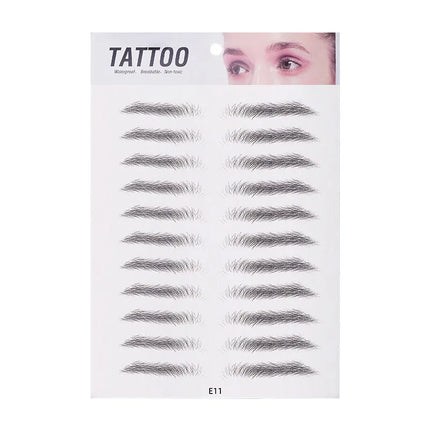 10pcs Eyebrow Tattoo Sticker Waterproof Eyebrow Templates Tools Cosmetics Professional Makeup Eye Brow Shaper Eyebrows Sticker