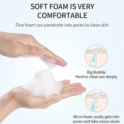 ICONSIGN 60ml Lash Shampoo Brush Kit Professional Lash Foam Cleanser Pump Design No Stimulation Eyelash Mousse Lash Glue Remover