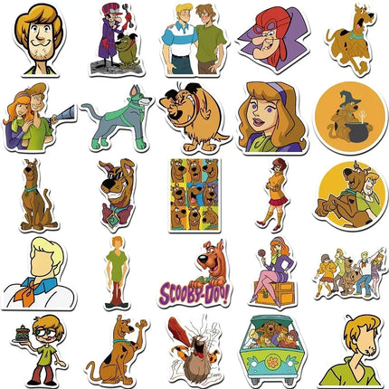 100pcs Classic Animated Scooby Doo Graffiti Waterproof Luggage Laptop Water Cup Waterproof Sticker