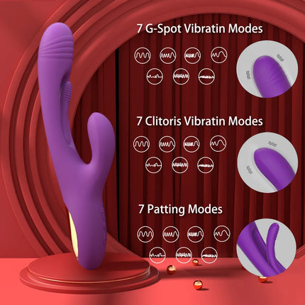 Flapping Tapping Vibrator for Women G Spot Clitoris Stimulator Dildo Vibrating Nipple Vagina Massager Female Sex Tos Adult Goods