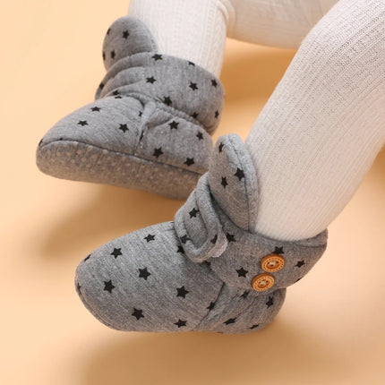 0-18M  Boots For Newborn Baby Girl Snow Boots Winter Thermal Shoes Plush Ankle Boots Winter Baby Boys And Girls Thermal Shoes