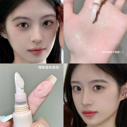 3D Brow Gel Waterproof Smudge-Proof Eyebrow Styling & Shaping with Silicone Brush Long-Lasting Hold for All-Day Wear Makeup