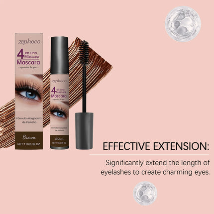 Waterproof Mascara Black Brown Long Lasting Curling Sweatproof Thickening Smudge Proof Eyelash Enhance Cosmetics Daily Makeup
