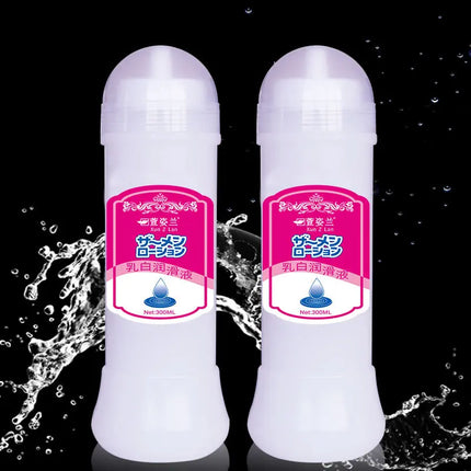 200/300/500ML Sex Lubricants Milk White Simulation Semen Lubricating Fluid Vaginal Anal Sex Lubricant for Adult Couple Gay Lube
