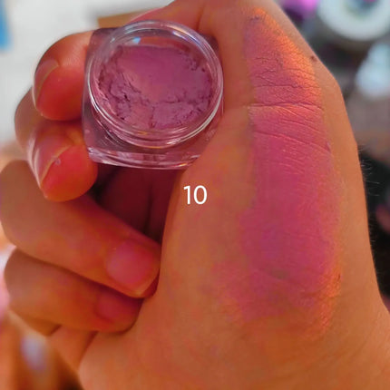 Colorful Chameleon Eyeshadow High Pigmented Multi Chrome Pigments Metallic Eye Shadow Pallete Eye Glitter Shiny Makeup Cosmetic
