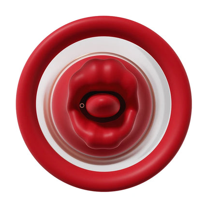 Licking Sucking Breast Vibrator Breast Massager 10 Modes Tongue Vibration and Suction Ergonomic Silicone Cup for Nipple Pleasure