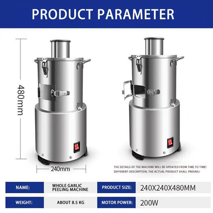 Garlic Peeler Machine 110V/220V Commercial Restaurant Barbecue Food Processor Electric Garlic Peeling Machine