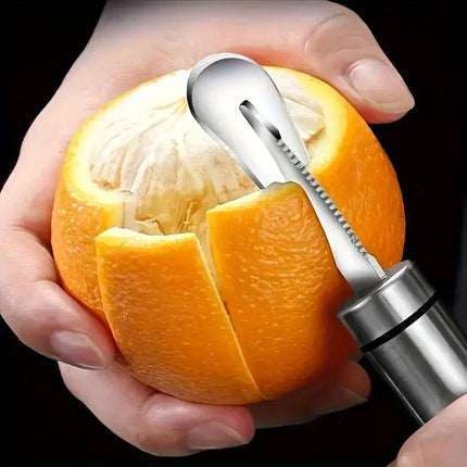 Orange Peelers Orange Peeler Tool Citrus Peeler Stainless Steel Slicer Cutter Peeler Remover Design Handle Fruit Tools