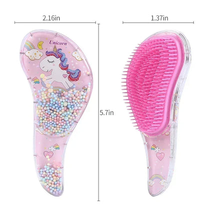 Star Magic Combs Anti-static Massage Unicorn Hair Brushes Tangle Detangle Shower Massage Hair Brush Special for Real Hair Wigs