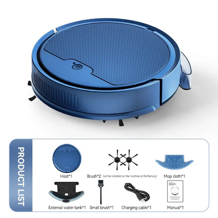 NEW 2800PA 3-in-1 Super Quiet Robot Vacuum Cleaner, APP Control, Smart Sweep Wet Mopping for Floor & Carpet