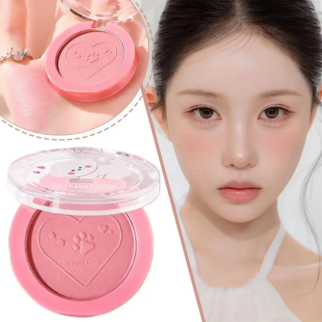 Monochrome Blush Whitening Matte Cosmetics Vitality Girl Nude Makeup Natural Smudge Monochrome Blush Plate