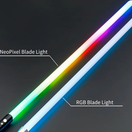 TXQSABER Heavy Dueling Smooth Swing Customized Pixel Lightsaber 1 inch Blade 12 Colors Cosplay Blaster Laser Sword Kids Toys