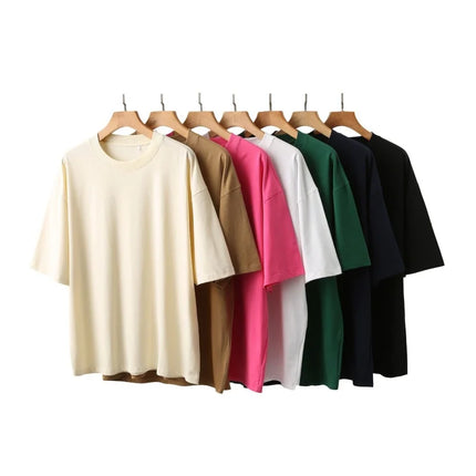 230G M-5XL Solid T Shirt 100% Cotton Gym Sport Fitness Loose Large Size Men Short Sleeve Running Shirt Men Workout Training Tees