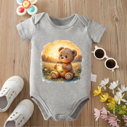 100% Cotton Bodysuit Cute Baby Bear/ I Like Nature Onesie Comfortable Cloths for Baby Jumpsuit for 0 To 12 Months Newborn