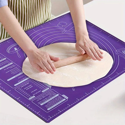 Silicone Pad Baking Mat Sheet Kneading Dough Mat For Kitchen Rolling Dough Pizza Large Dough Non-Stick Maker Holder