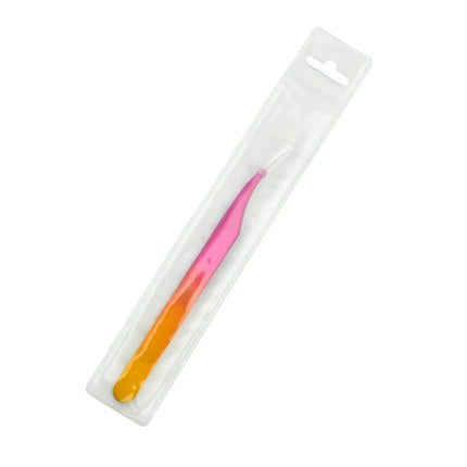 New 1Pc Eyelash Tweezers Anti-static Non-magnetic Professional Pincet 3D Eyelash Extension Tweezer 100% Closure Makeup Tool