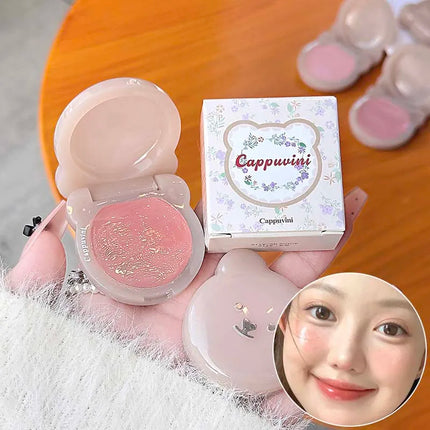 Little Bear Water Light Multi Purpose Cream Korean Makeup Milk Pink Purple Blush Brighten Face Rubores Rouge Juice Cute Makeup