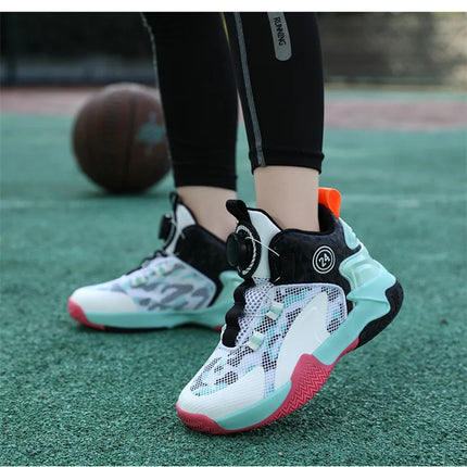 Kids Basketball Shoes Boys Sneakers Non-slip Child Trainer Basket Shoes Outdoor Children Sport Shoes