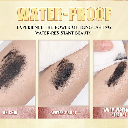[Dual Brush Heads Brown Mascara] Waterproof Brown Mascara with Dual Brush Heads - Smudge-Proof, Clump-Free for Longer
