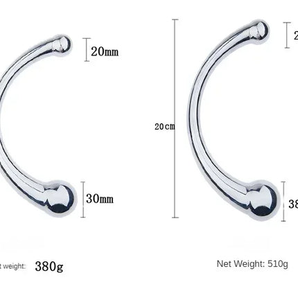 Anal Plug Dildo Stainless Steel G Spot Wand Massage Stick Pure Metal Penis G-Spot Stimulator Sex Toy for Women Men