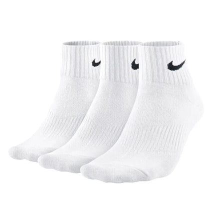 Nike Everyday Cushion Crew Logo Running Crew Socks Unisex Combo Pack White SX7664-100