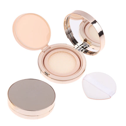 【Empty Air Cushion Puff Box With Mirror Sponge Portable Foundation DIY Box BB Cream Cosmetic Case Container Beauty Makeup Tools】