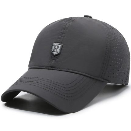 Breathable Quick-Dry Baseball Cap with Ventilation Holes, Unisex Outdoor Sports Sun Hat, Lightweight & UV Protection