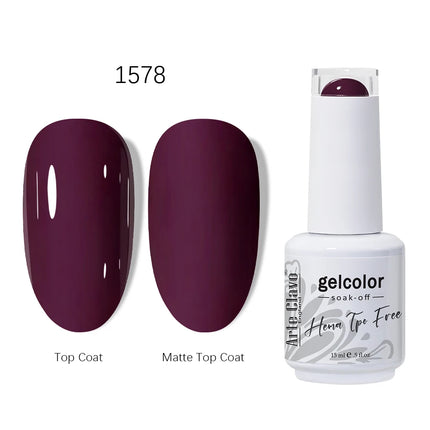 Arte Clavo HEMA TPO FREE Gel Nail Polish 15ML Long Lasting For Manicure Semi Permanent Nail Art UV LED Gel Varnish Nail Supplies
