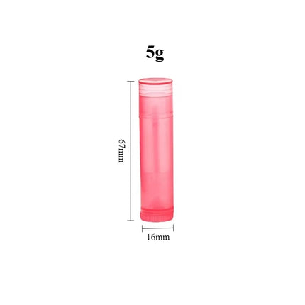 20/50/100pcs 5g Empty Lipstick Tube Lip Balm Container with Cap Refillable Travel Cosmetic Tube for DIY Lip Gloss Makeup Storage