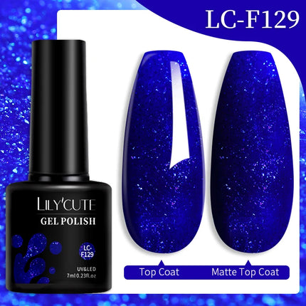 LILYCUTE 7ml 9D Cat Magnetic Gel Nail Polish Iridescent Magnet Semi Permanent Soak Off UV LED Manicure For Nail Art Gel Varnish