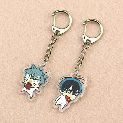 2Pcs Alien Stage Ivan & Till Cartoon Keychain Acrylic Chain for Woman Men Fashion Anime Figure Acrylic Keyring Pendant Gift