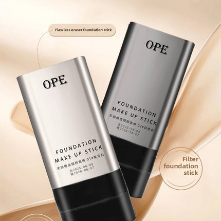 2-in-1 Foundation Stick - All-in-one coverage, waterproof and long-lasting, natural finish, suitable for all skin tones.