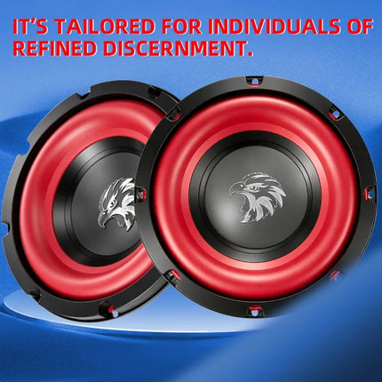 1pcs 8 Inch Car Subwoofer 1200W HiFi Stereo Mid Bass Car Speakers High Sensitivity Multimedia Music Home Theater Car Audio 4 Ohm
