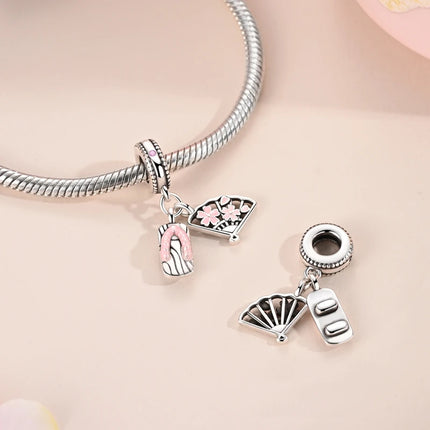 Original 925 Sterling Silver Charms Beads Crown Football Trophy Carp Cat Charms Fit Bracelet Bangle Necklace Woman Jewelry Gift