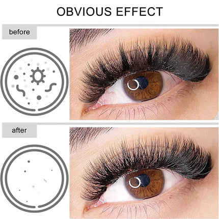 Eyelash Cleanser Gentle and non-irritating formula Deep Clean Cleanser For Makeup Tools Mascara Remover Salon Home Use Rich foam