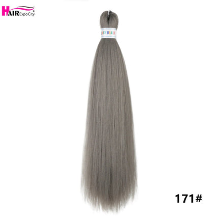 Easy Braids 26Inch Synthetic Jumbo Braids Hair Extensions Ombre Colorful Braiding Hair Pre Stretched Hair Expo City