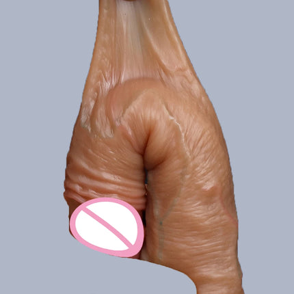Realistic Soft Sliding Skin Big Dildo Built-in Testicle Small Penis Masturbators Double Cock Women Anal Sex Toy Suction Cup Dick