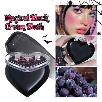 PH Color Changing Magical Black Cream Long-wearing Blush Cheeks Lips Natural Pink Moisturize Long Lasting Makeup Cosmetics