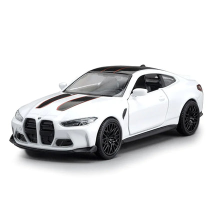1/36 BMW M4 CSL G82 Sedan Toy Car Miniature Model RMZ CiTY Free Wheels Pull Back Diecast Alloy Collection Gift For Children Boy