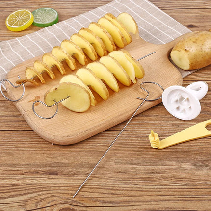 Whirlwind Potato Spiral Cutter Potato Tower Making Machine Vegetable Slicer Creative Vegetable Tools Kitchen Accessories Gadgets