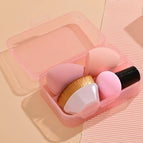 2 eggs with mushroom head and No. 55 brush [pink]]