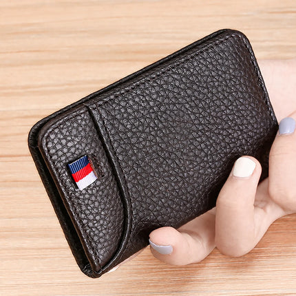 Card Holder Men Ultra-thin Business Card Case Simple Card Holder Bank Card Sleeve Multi-card Slot Driver's License Leather Case