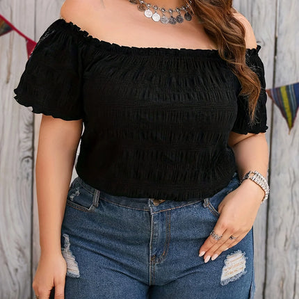 Solid Color Shirt with Wood Grain Edges One Shoulder Loose Casual Texture Loose Casual Shirt