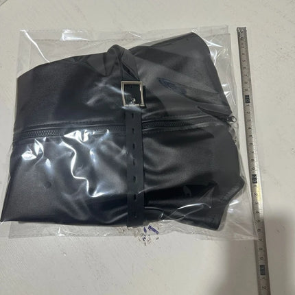 Sexy Lace-up Leather Bondage Handcuff Glove with Flexible Full Arm Cover Wrap Bag for Couple Adult Romantic Fun Sex Toys